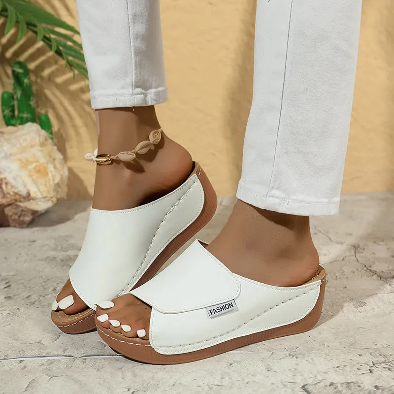 2025 Hot Sale 50% OFF - Women's Casual Wedge Slide Sandals