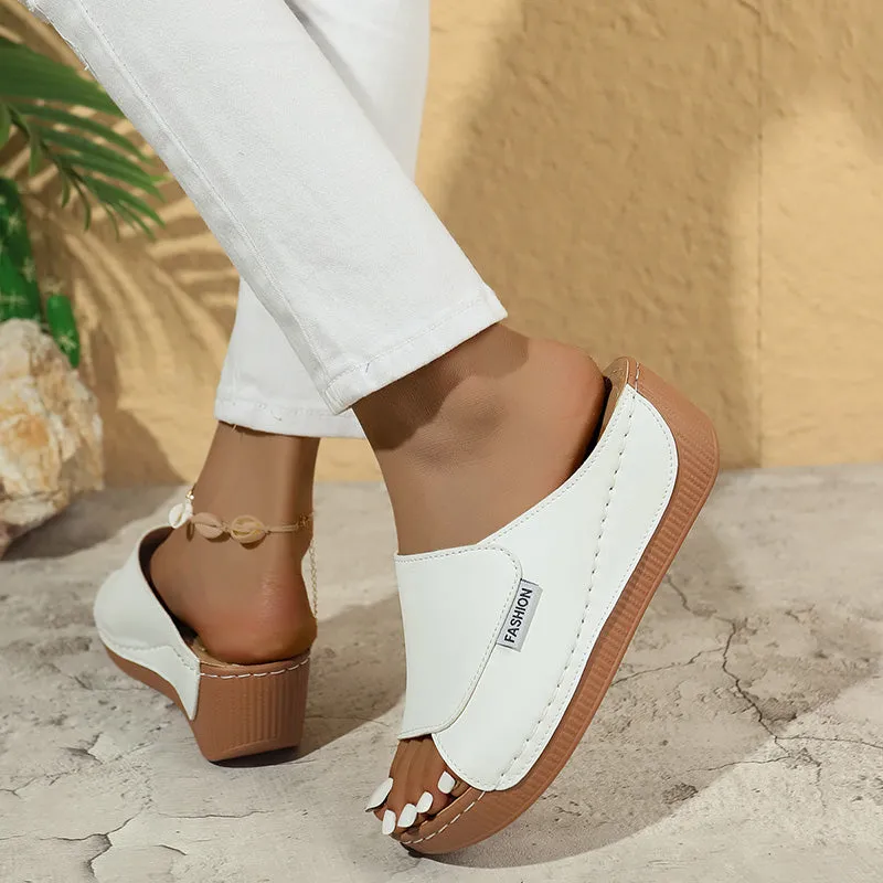 2025 Hot Sale 50% OFF - Women's Casual Wedge Slide Sandals