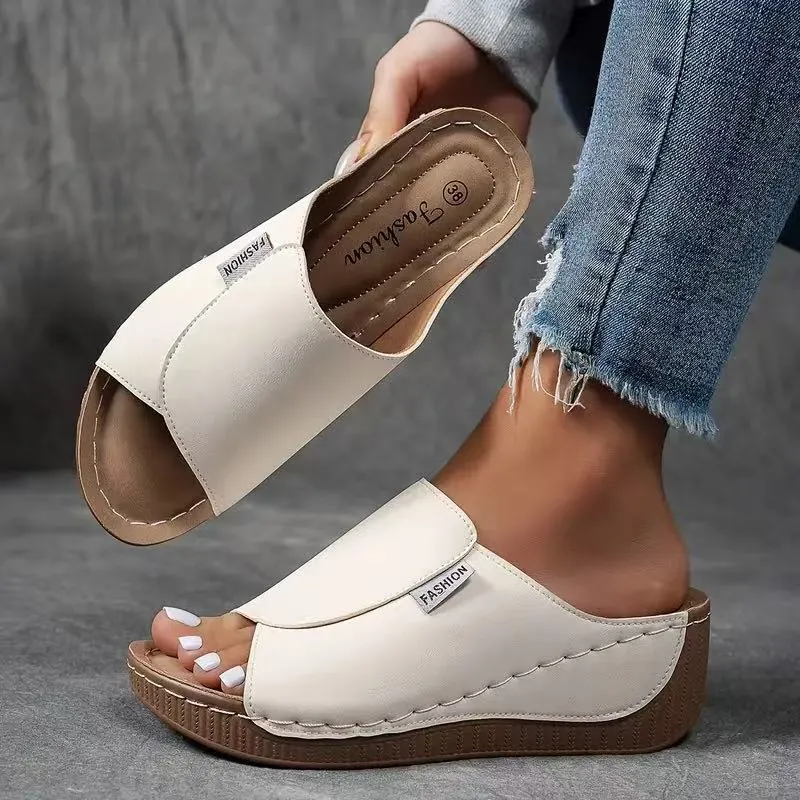 2025 Hot Sale 50% OFF - Women's Casual Wedge Slide Sandals