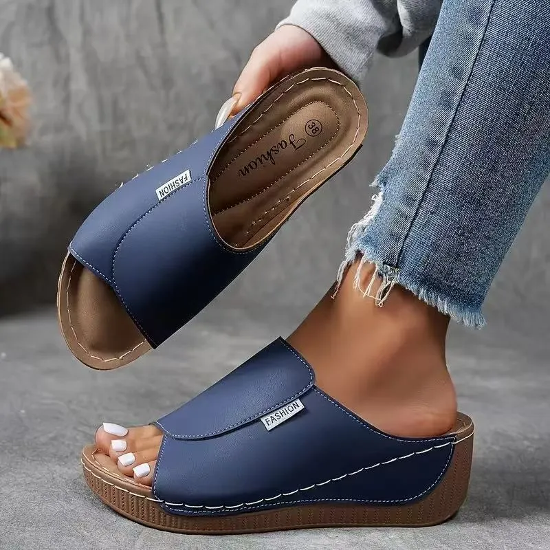 2025 Hot Sale 50% OFF - Women's Casual Wedge Slide Sandals