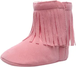 Baby Boot Soft Sole Soft Infant First Cotton Plush Girls Snow Shoes Tassels Boots Walkers Baby Warm Baby Shoes Boy Shoes Size 12