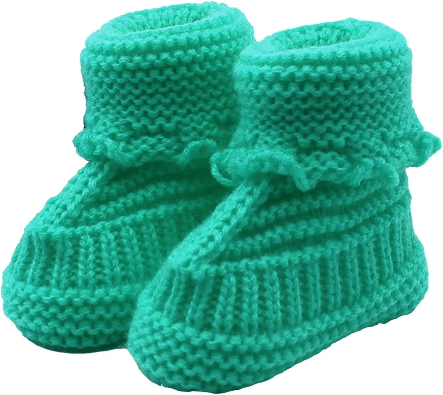 Baby Booties Newborn First Walkers Cozy Shoes Warm Hand Knit Soft Booties for Infant Boy Girl Non Slip Crib Shoes