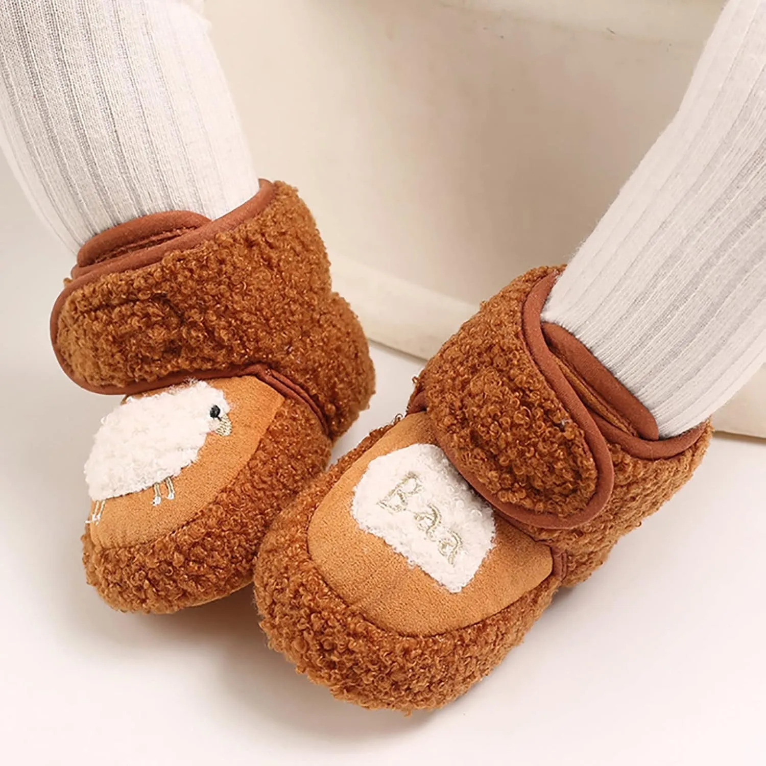 Baby Boots for Infant Toddler Boys Girls Soft Sole Winter Warm Socks Indoor Boots Infant First Walkers Warm Shoes
