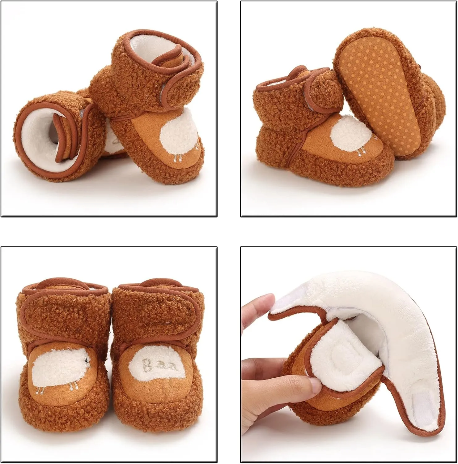 Baby Boots for Infant Toddler Boys Girls Soft Sole Winter Warm Socks Indoor Boots Infant First Walkers Warm Shoes