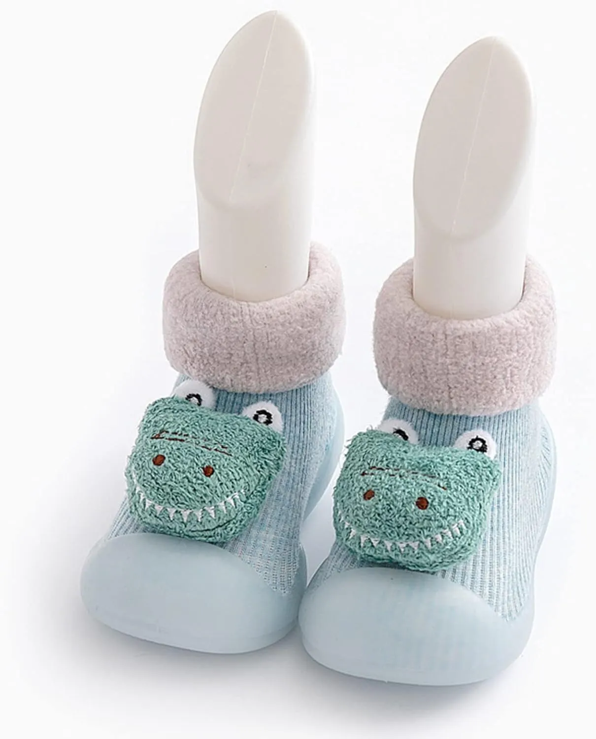 Baby Boy Girls Infant First-Walking Training Shoes Rubber Sole Non-?kid Slipper Floor Sneaker House Shoes Socks