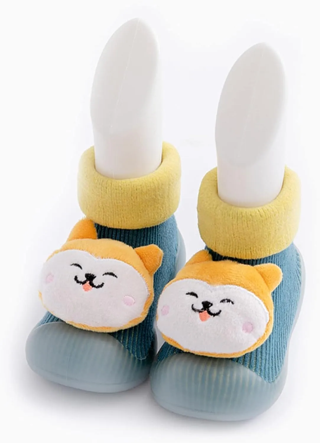 Baby Boy Girls Infant First-Walking Training Shoes Rubber Sole Non-?kid Slipper Floor Sneaker House Shoes Socks