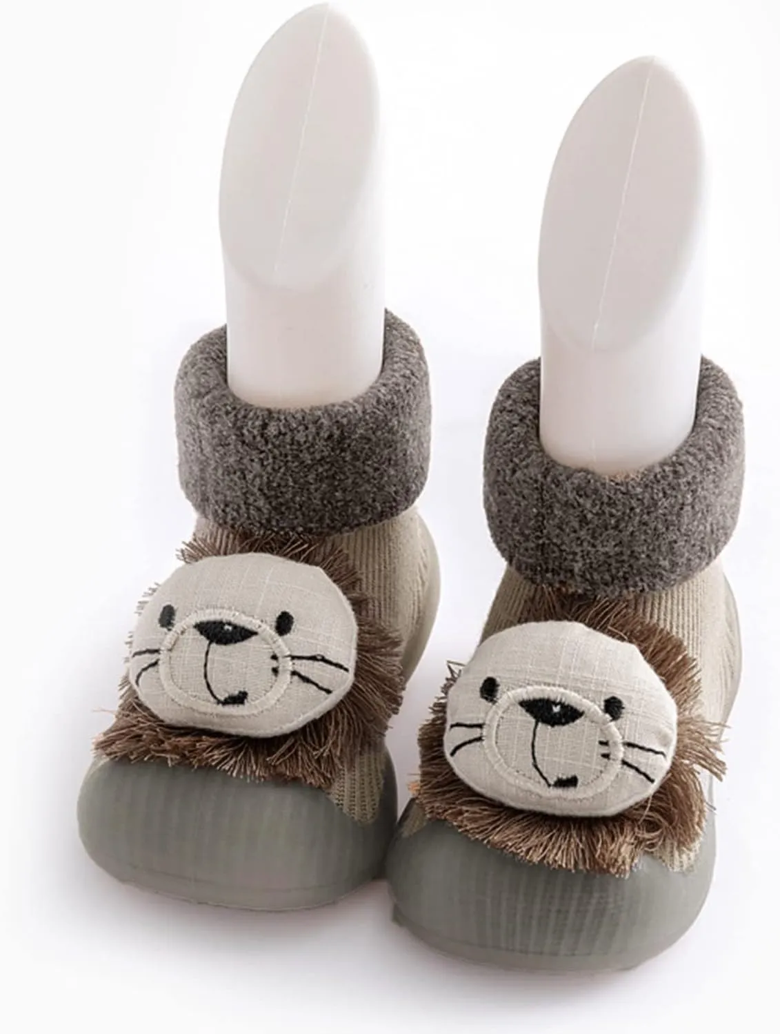 Baby Boy Girls Infant First-Walking Training Shoes Rubber Sole Non-?kid Slipper Floor Sneaker House Shoes Socks