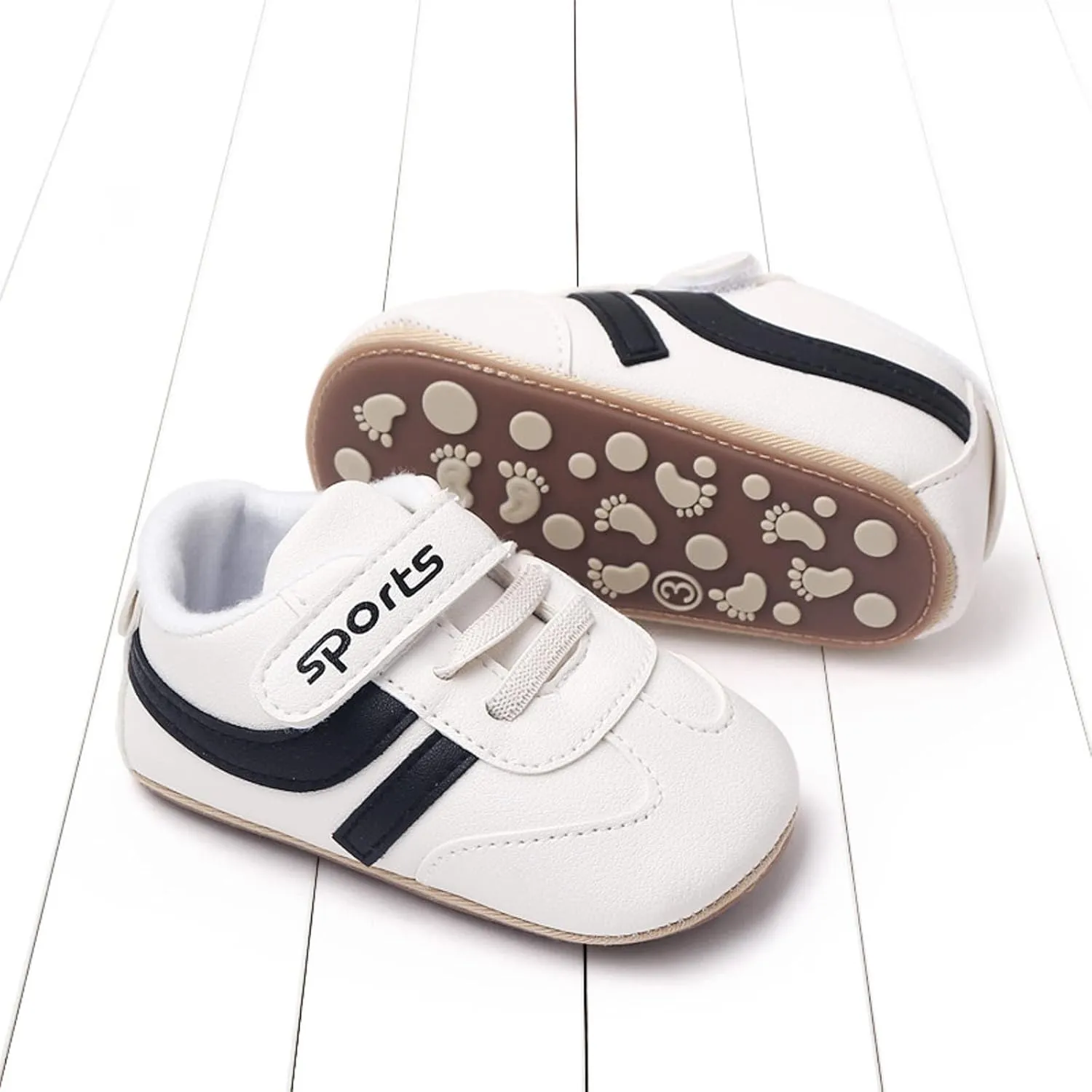 Baby Boys Girls ?xford Shoes PU Leather Soft Rubber Sole Sneakers Anti-Slip Toddler Ankle Boots Walking Shoes