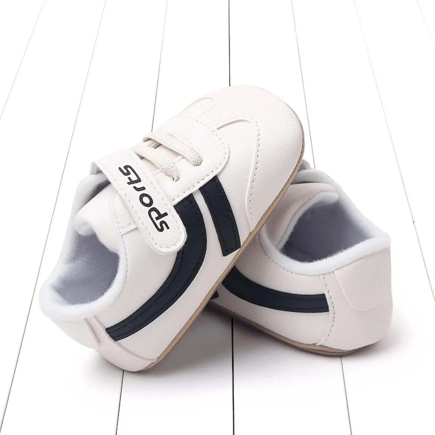 Baby Boys Girls ?xford Shoes PU Leather Soft Rubber Sole Sneakers Anti-Slip Toddler Ankle Boots Walking Shoes