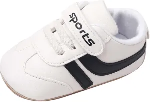 Baby Boys Girls ?xford Shoes PU Leather Soft Rubber Sole Sneakers Anti-Slip Toddler Ankle Boots Walking Shoes