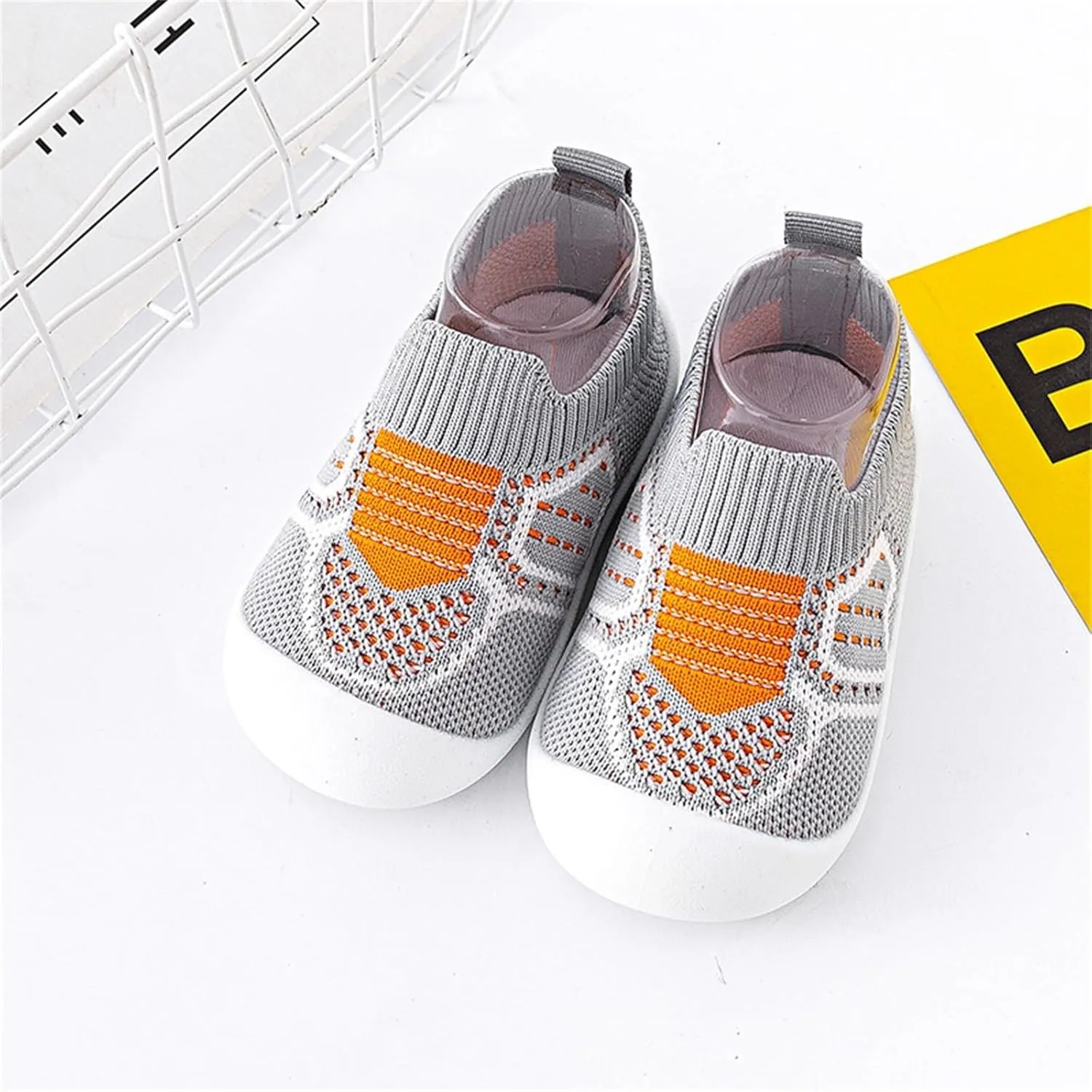 Baby Crib Shoes Boys Girls First Walking Shoes Non Slip Soft Sole Sneakers Toddler Infant Indoor Sock Shoes