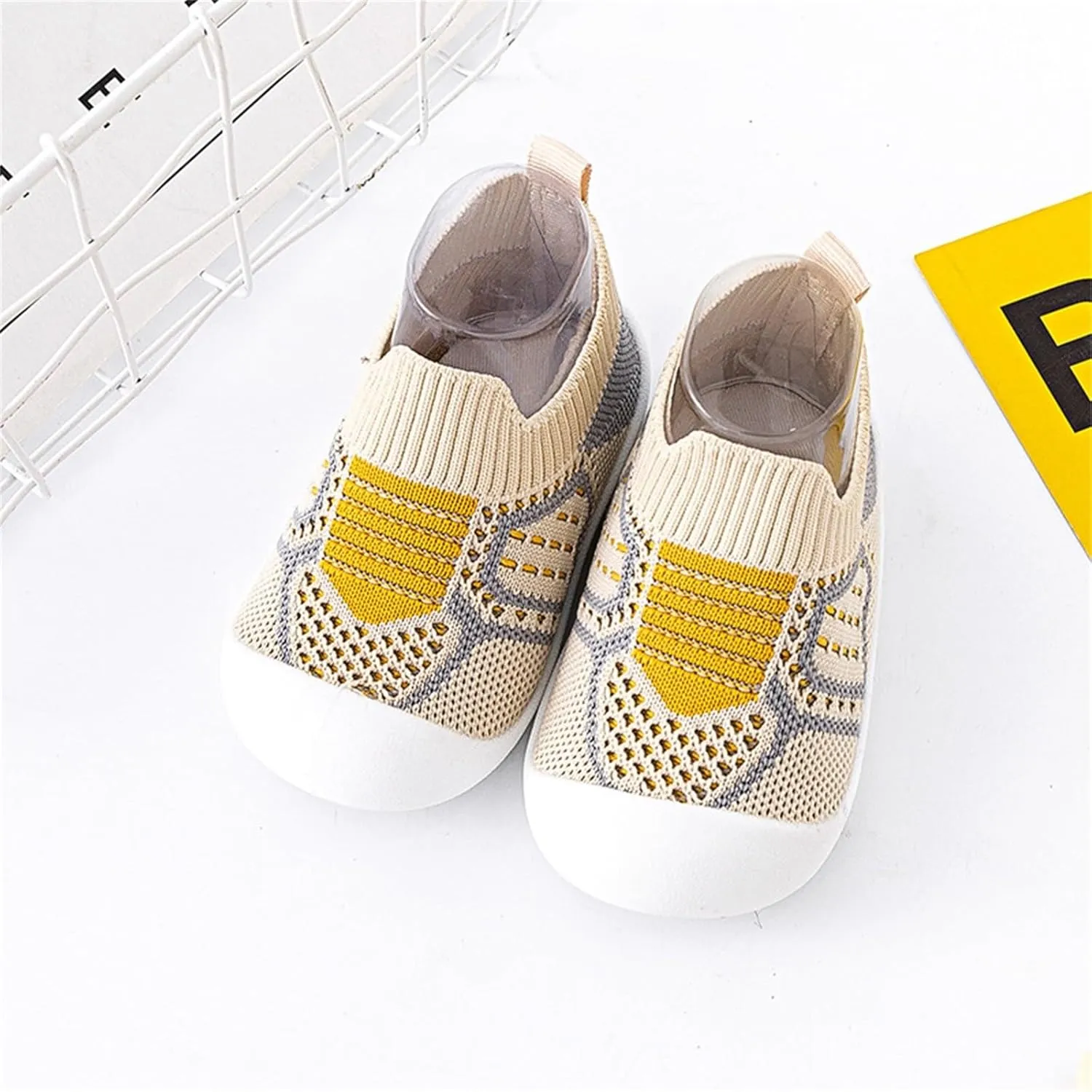 Baby Crib Shoes Boys Girls First Walking Shoes Non Slip Soft Sole Sneakers Toddler Infant Indoor Sock Shoes