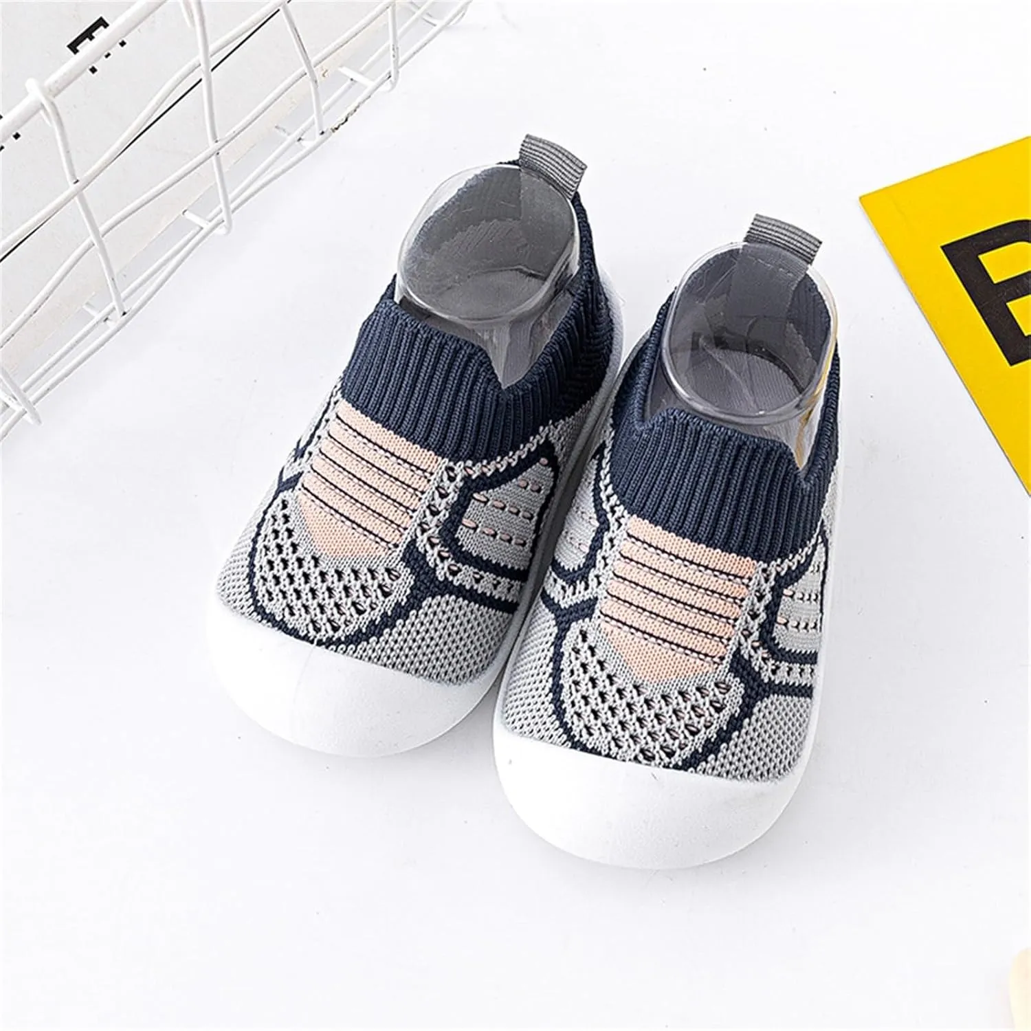 Baby Crib Shoes Boys Girls First Walking Shoes Non Slip Soft Sole Sneakers Toddler Infant Indoor Sock Shoes