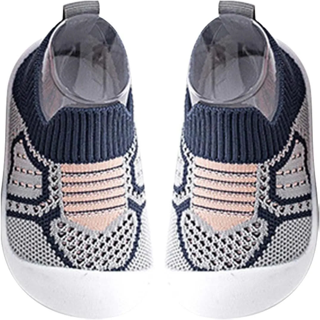 Baby Crib Shoes Boys Girls First Walking Shoes Non Slip Soft Sole Sneakers Toddler Infant Indoor Sock Shoes