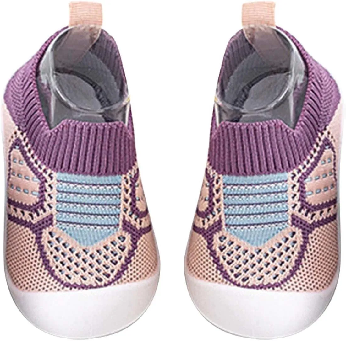 Baby Crib Shoes Boys Girls First Walking Shoes Non Slip Soft Sole Sneakers Toddler Infant Indoor Sock Shoes