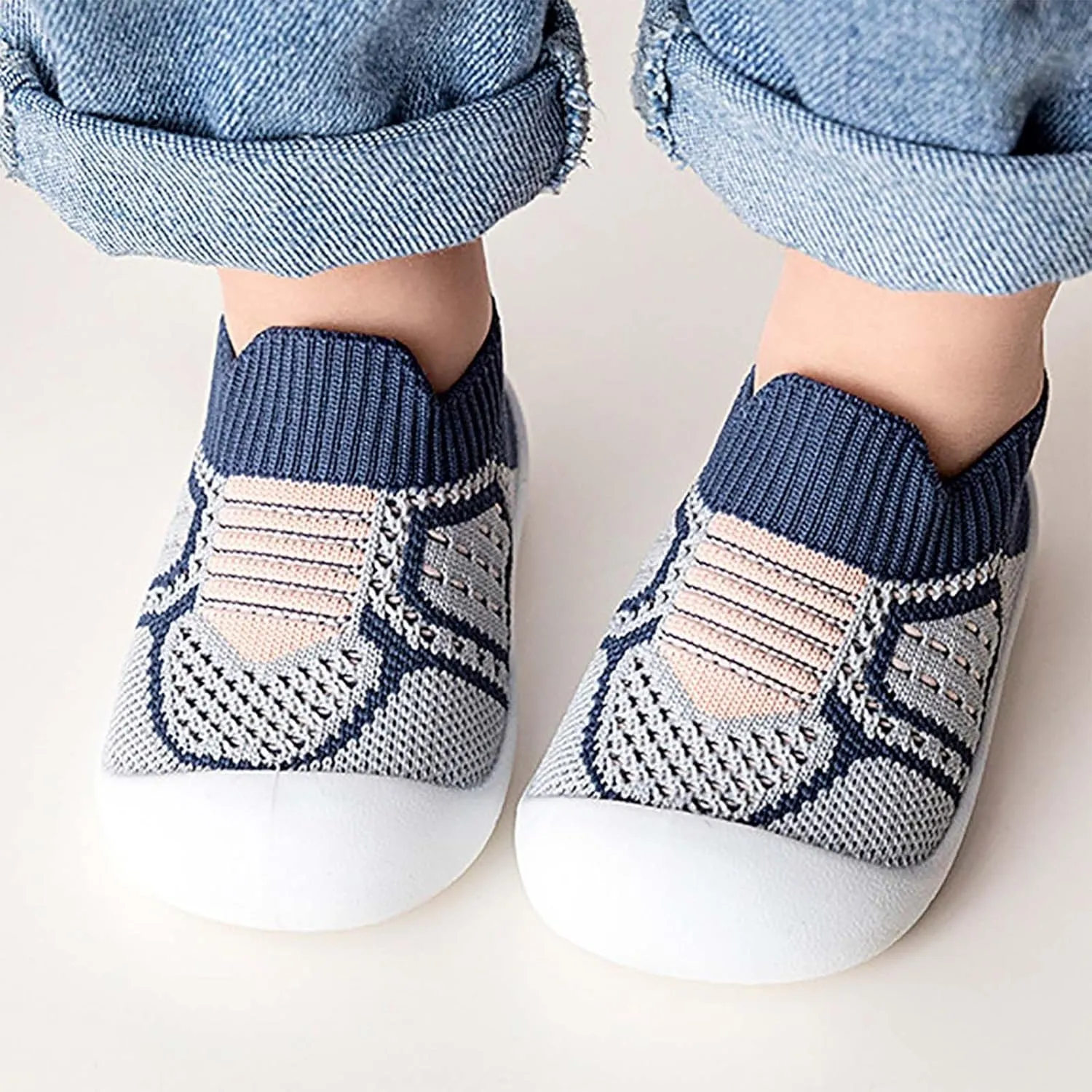 Baby Crib Shoes Boys Girls First Walking Shoes Non Slip Soft Sole Sneakers Toddler Infant Indoor Sock Shoes