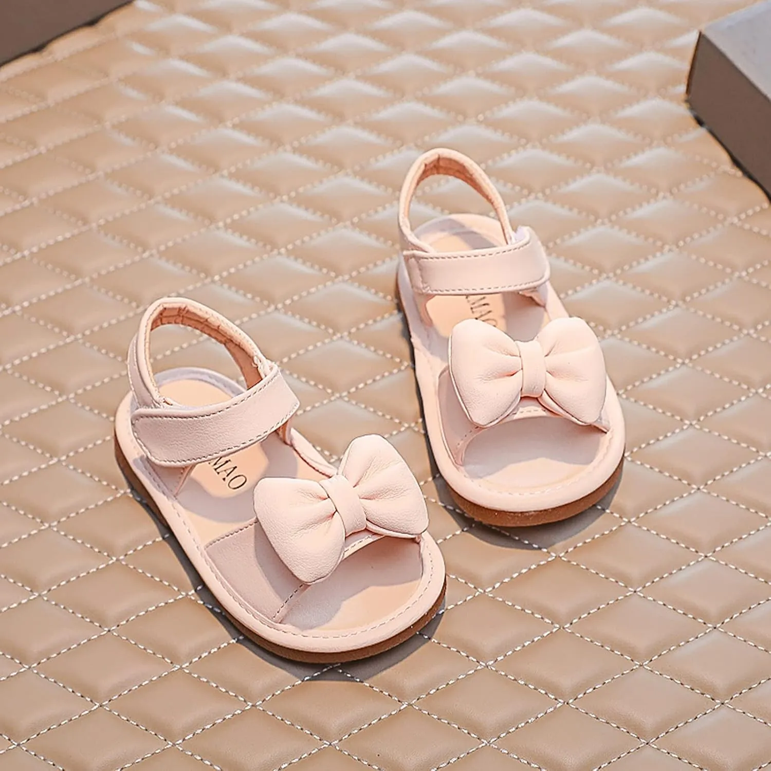 Baby Girls Bow Open Toe Sandals Summer Flat Wide Shoes Toddler Kids ow Heels Shower Beach Dress Dance Shoes Fashion