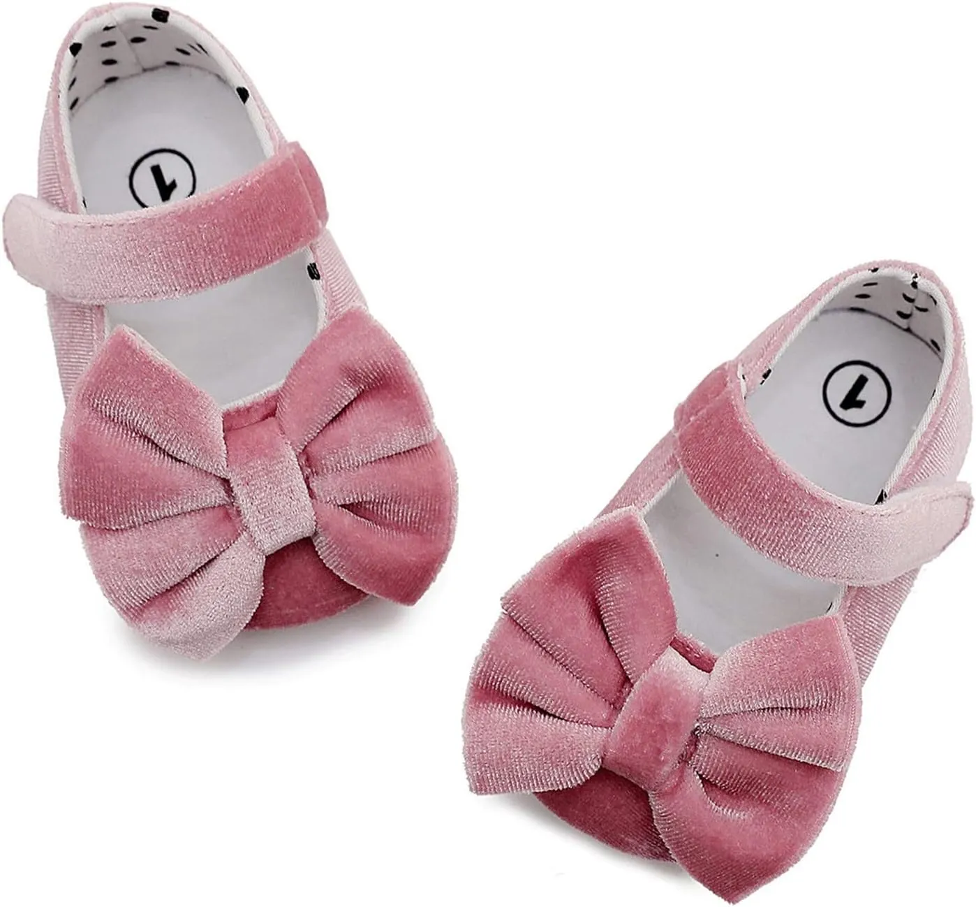 Baby Girls Bowknot Mary Jane Flats Wedding Princess Dress Baptism Shoes Soft Plush Infant First Walking Moccasins