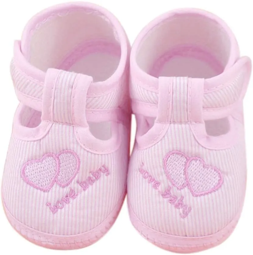 Baby Girls First Walkers Shoes Newborn Boy Soft Sole Crib Toddler Shoes Canvas Sneaker for Kids
