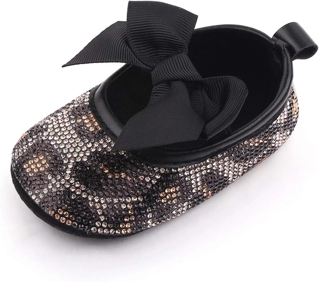 Baby Girls Soft Princess Dress Flats Shoes Infant Wedding Bowknot Anti-Slip First Walker Newborn Soft Sole Sneakers