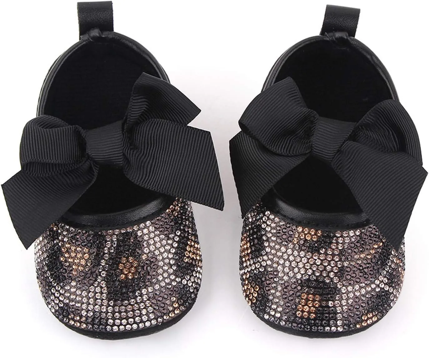 Baby Girls Soft Princess Dress Flats Shoes Infant Wedding Bowknot Anti-Slip First Walker Newborn Soft Sole Sneakers