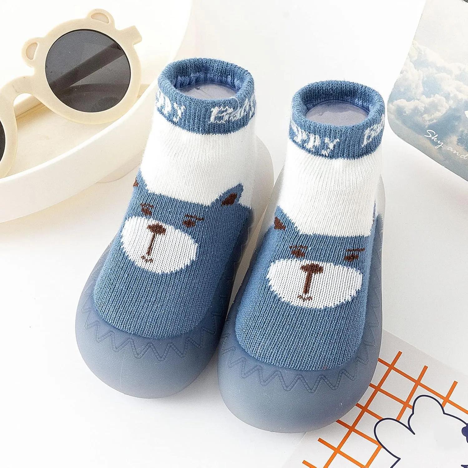 Baby Home Sneakers Girls Boys Lightweight Breathable Mesh First Walking Shoes Non Slip Soft Sole Sock Shoes