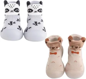 Baby Shoe Socks 6to12 Months Toddler Baby Girls Boys Sock Shoe Elastic Indoor Slipper Infant First Cats Soft Sole Rubber Shoes White Toddler Shoes