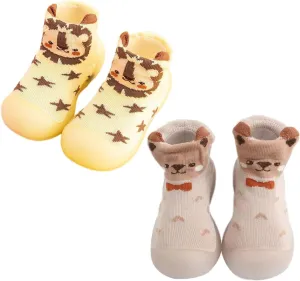 Baby Shoe Socks 6to12 Months Toddler Baby Girls Boys Sock Shoe Elastic Indoor Slipper Infant First Cats Soft Sole Rubber Shoes White Toddler Shoes