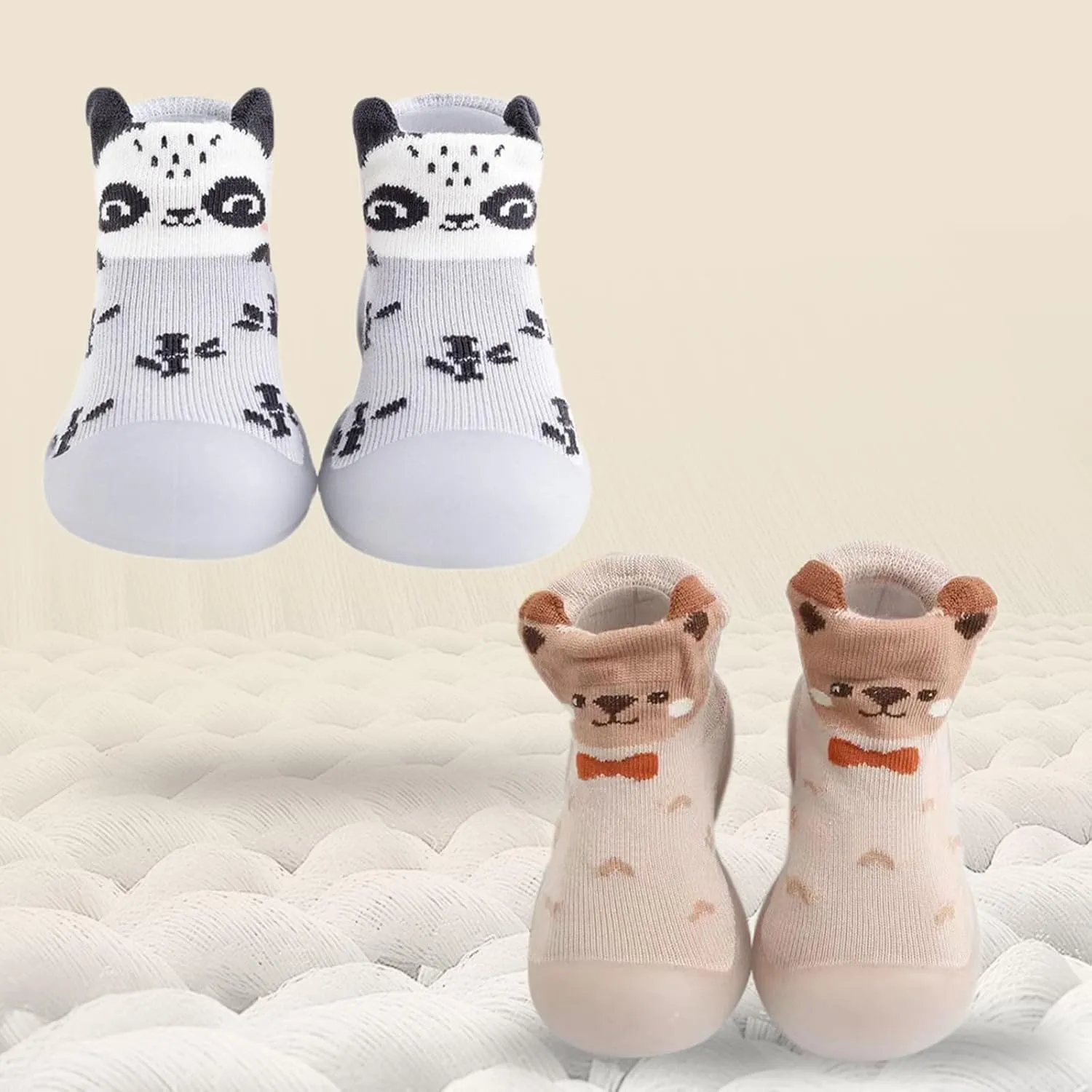 Baby Shoe Socks 6to12 Months Toddler Baby Girls Boys Sock Shoe Elastic Indoor Slipper Infant First Cats Soft Sole Rubber Shoes White Toddler Shoes