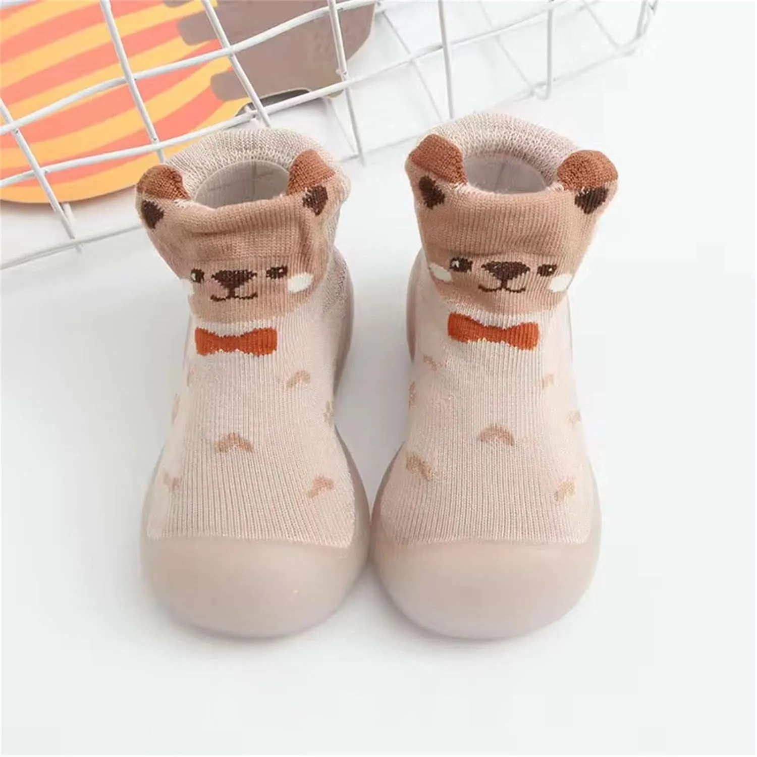 Baby Shoe Socks 6to12 Months Toddler Baby Girls Boys Sock Shoe Elastic Indoor Slipper Infant First Cats Soft Sole Rubber Shoes White Toddler Shoes