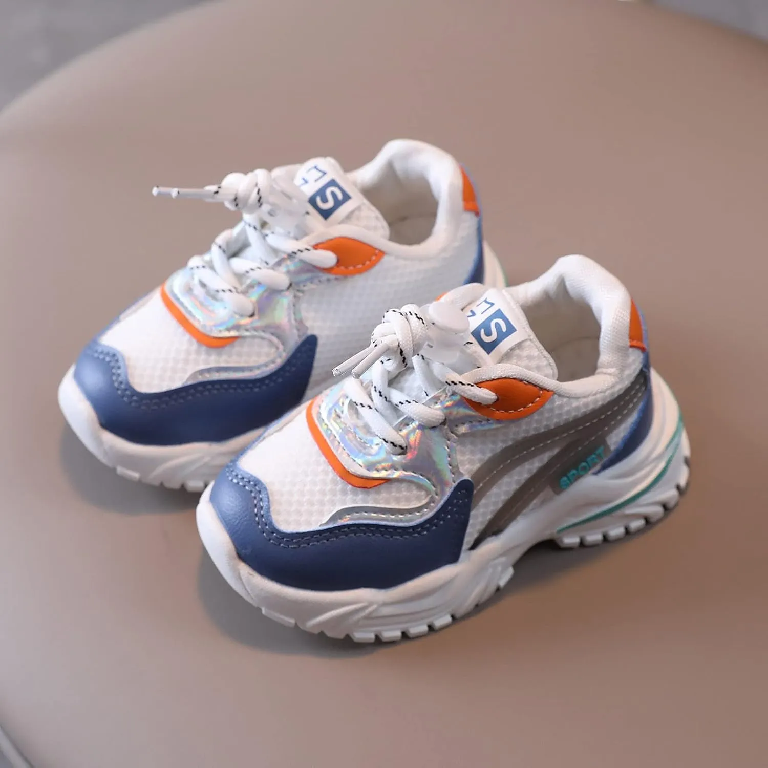 Baby Shoes Boys Girls Anti-Slip Mesh Breathable Shoes Soft Rubber Flat Sole Sneakers First Walking Crib Shoes