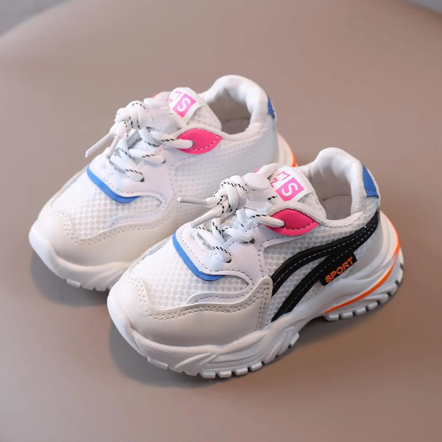 Baby Shoes Boys Girls Anti-Slip Mesh Breathable Shoes Soft Rubber Flat Sole Sneakers First Walking Crib Shoes