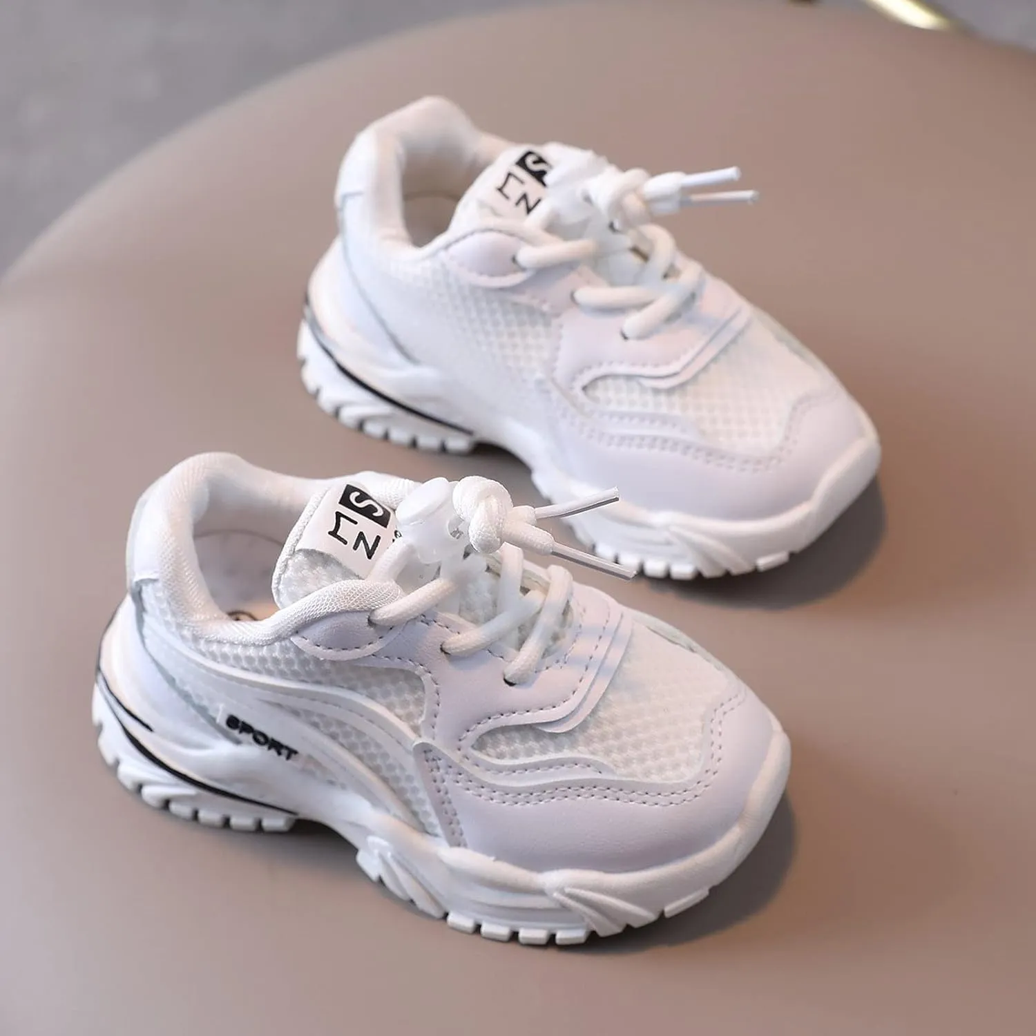 Baby Shoes Boys Girls Anti-Slip Mesh Breathable Shoes Soft Rubber Flat Sole Sneakers First Walking Crib Shoes
