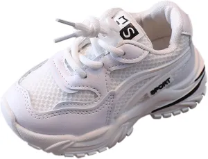 Baby Shoes Boys Girls Anti-Slip Mesh Breathable Shoes Soft Rubber Flat Sole Sneakers First Walking Crib Shoes