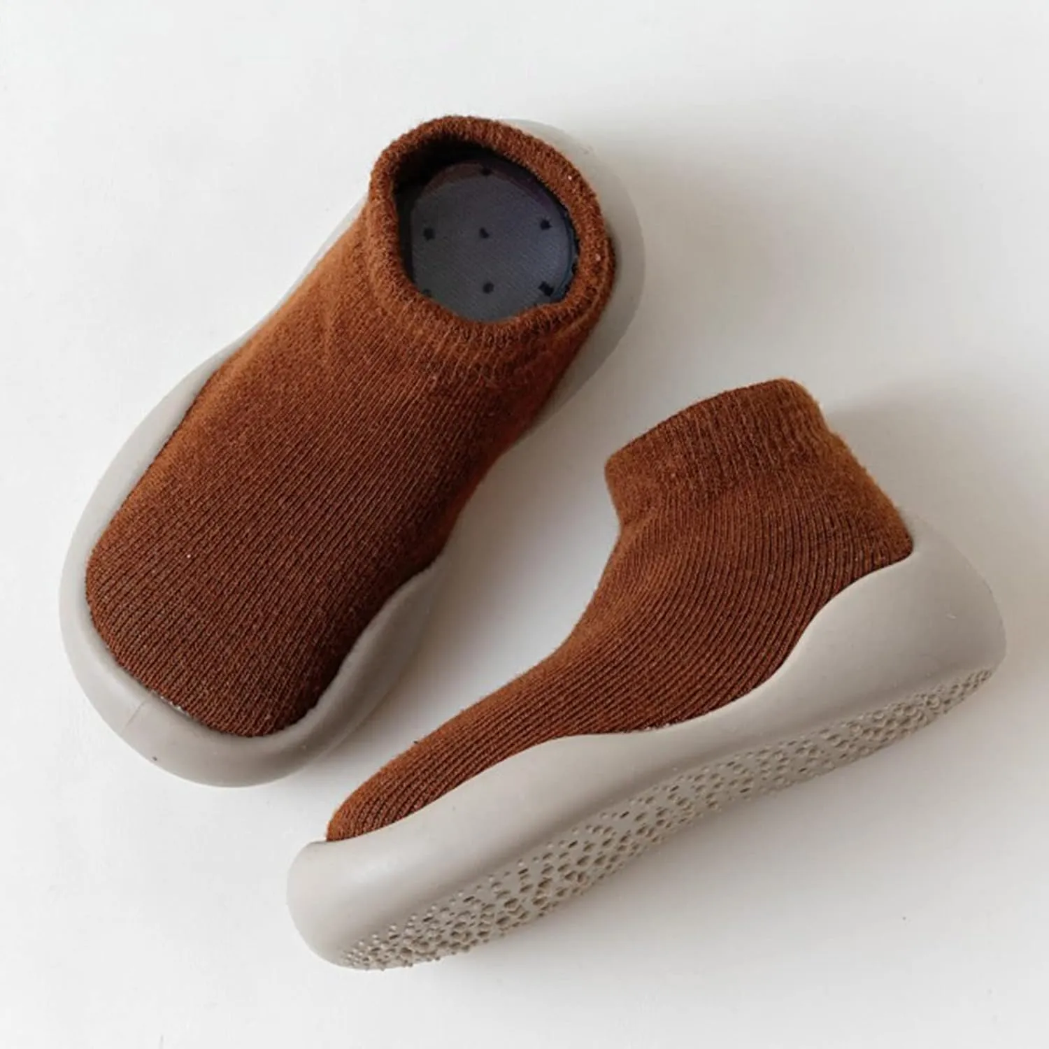 Baby Shoes Boys Girls First Walking Shoes Toddler Non Slip Slip On Sneakers Infant Knit Sock Shoes Floor Shoes
