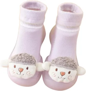 Baby Shoes First Walking Shoes Toddler Boys Girls Non Slip Rubber Sole Cute Slippers For Infant Indoor Sock Shoes