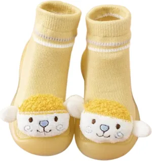 Baby Shoes First Walking Shoes Toddler Boys Girls Non Slip Rubber Sole Cute Slippers For Infant Indoor Sock Shoes