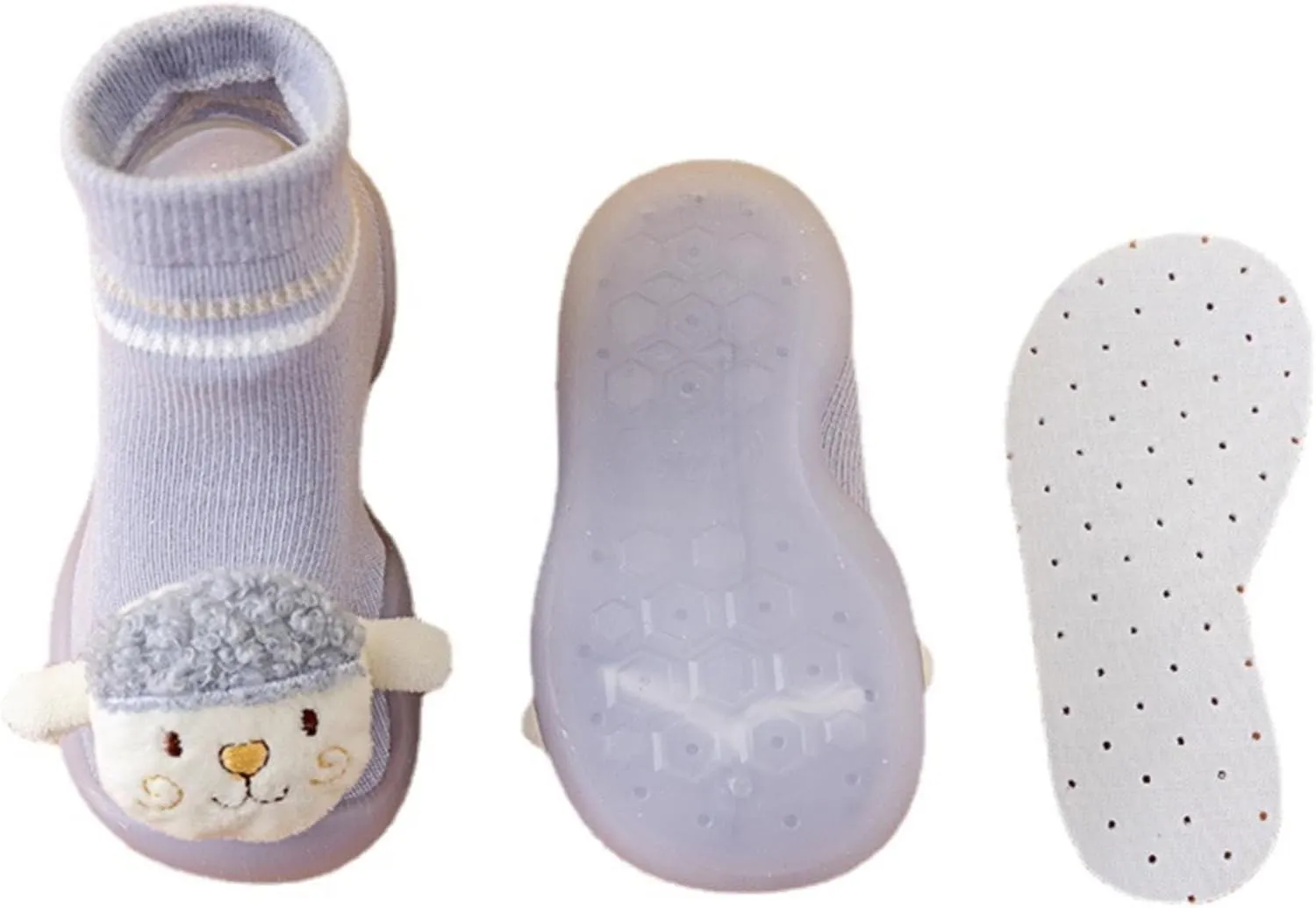 Baby Shoes First Walking Shoes Toddler Boys Girls Non Slip Rubber Sole Cute Slippers For Infant Indoor Sock Shoes