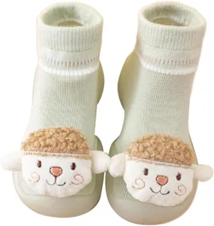 Baby Shoes First Walking Shoes Toddler Boys Girls Non Slip Rubber Sole Cute Slippers For Infant Indoor Sock Shoes
