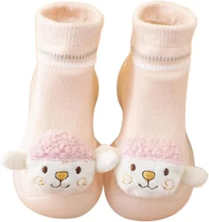 Baby Shoes First Walking Shoes Toddler Boys Girls Non Slip Rubber Sole Cute Slippers For Infant Indoor Sock Shoes