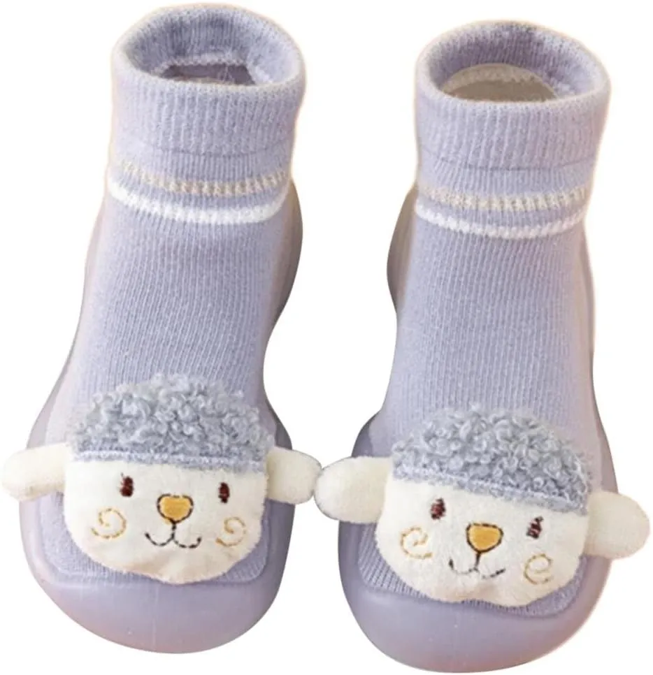Baby Shoes First Walking Shoes Toddler Boys Girls Non Slip Rubber Sole Cute Slippers For Infant Indoor Sock Shoes