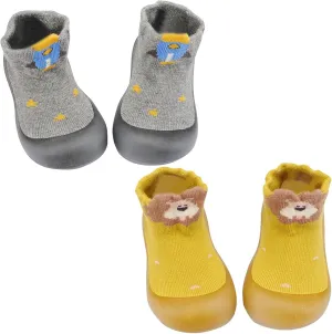 Baby Slippers 6to12 Months Toddler Baby Girls Boys Sock Shoe Elastic Indoor Slipper Infant First Cats Soft Sole Rubber Shoes Baby Mesh Shoes