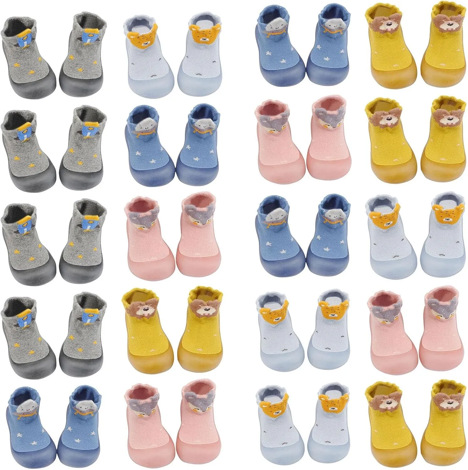 Baby Slippers 6to12 Months Toddler Baby Girls Boys Sock Shoe Elastic Indoor Slipper Infant First Cats Soft Sole Rubber Shoes Baby Mesh Shoes