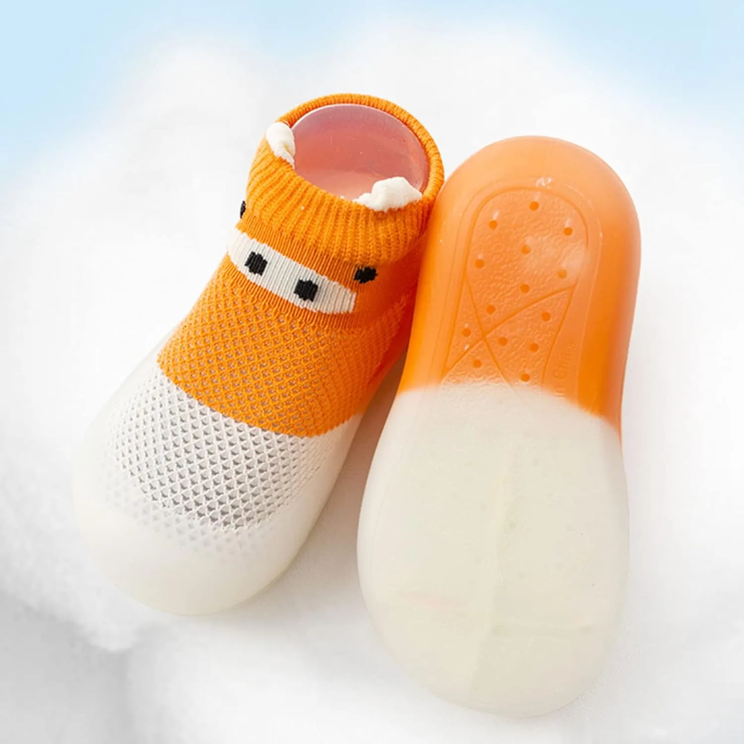 Baby Sock Shoes Toddler Cute Soft Rubber Sole Non Slip Floor Slipper for Boys Girls First Walking