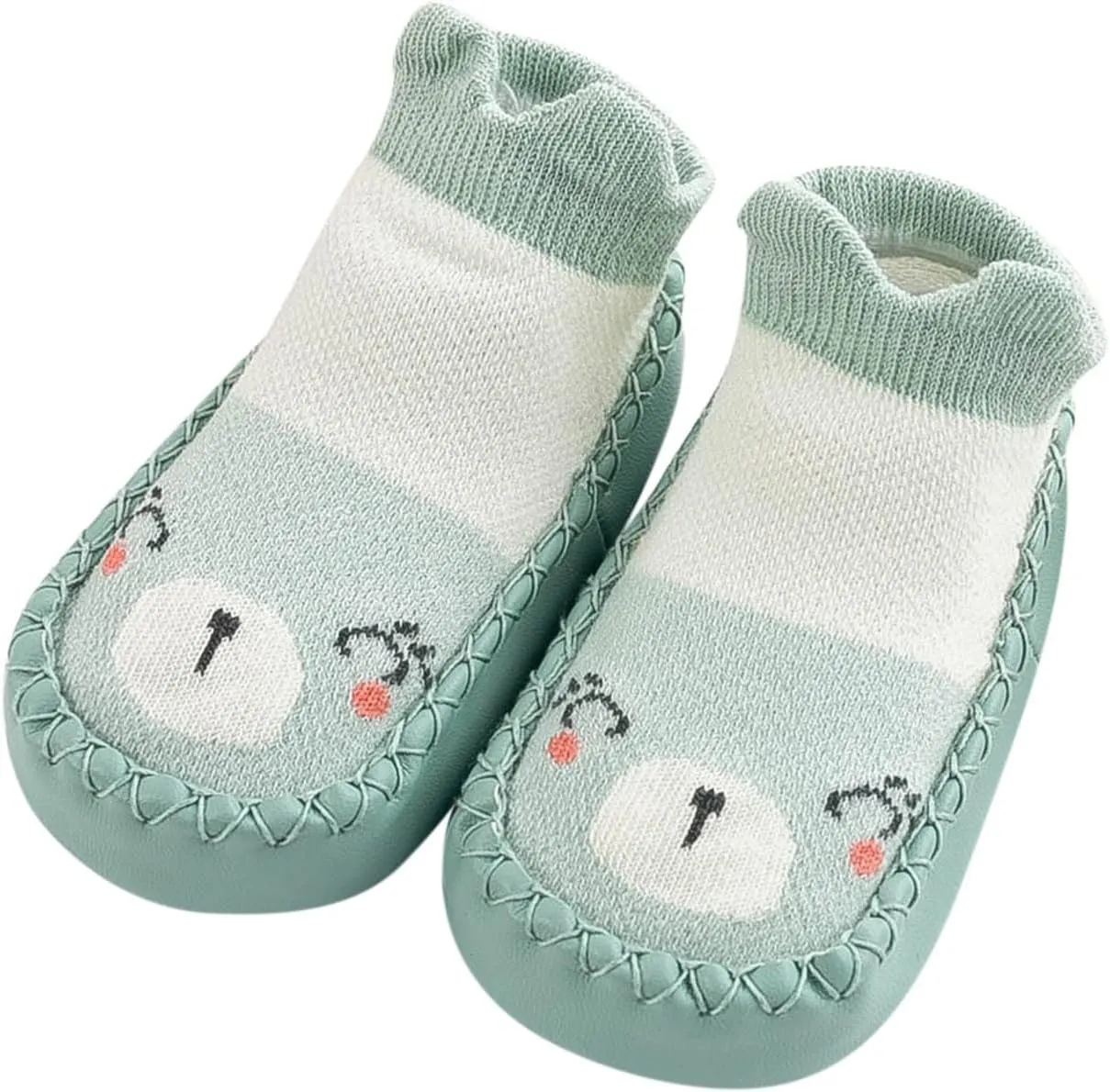 Baby Sock Shoes Toddler Cute Soft Rubber Sole Slipper Knit Printing Non Slip Floor Slippers Infant Soft Sole Sneakers