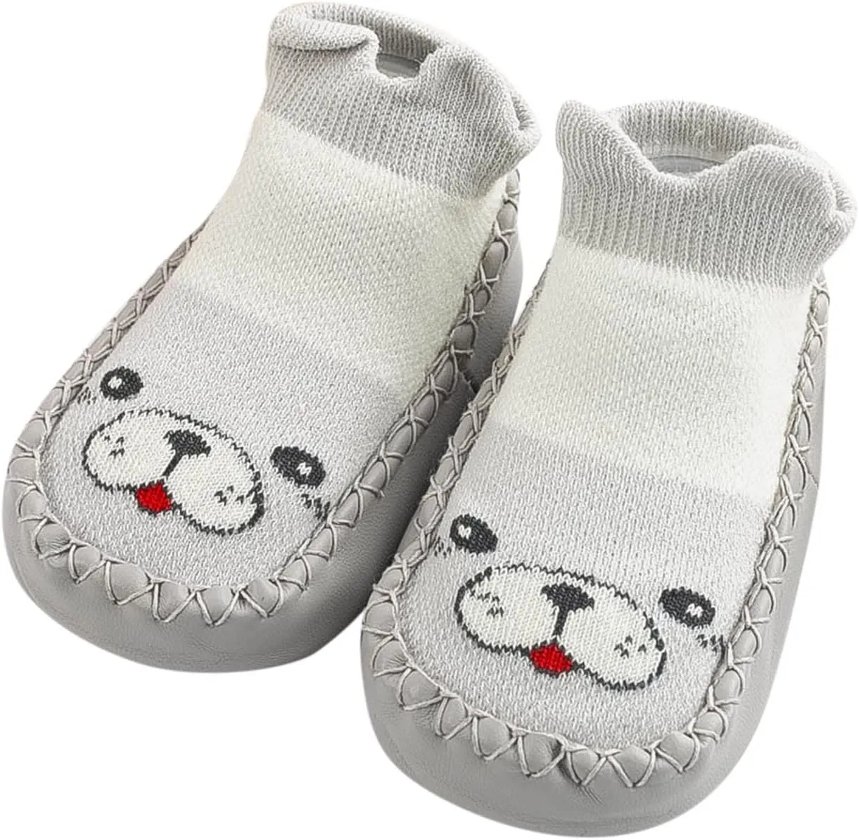 Baby Sock Shoes Toddler Cute Soft Rubber Sole Slipper Knit Printing Non Slip Floor Slippers Infant Soft Sole Sneakers