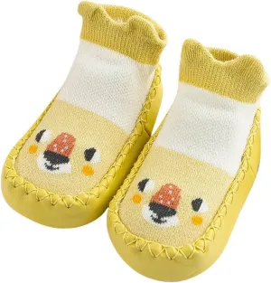 Baby Sock Shoes Toddler Cute Soft Rubber Sole Slipper Knit Printing Non Slip Floor Slippers Infant Soft Sole Sneakers