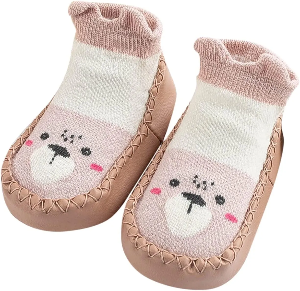 Baby Sock Shoes Toddler Cute Soft Rubber Sole Slipper Knit Printing Non Slip Floor Slippers Infant Soft Sole Sneakers