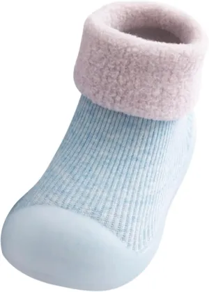 Baby Toddler First Walking Non-?Kid Shoes Boys Girls Soft Sole Breathable Knit Mesh Socks Shoes Slip on Slippers