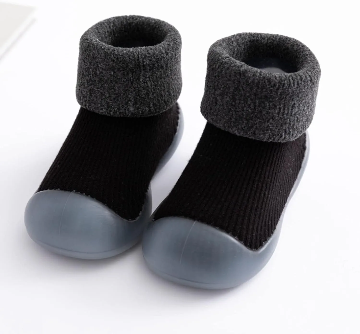 Baby Toddler First Walking Non-?Kid Shoes Boys Girls Soft Sole Breathable Knit Mesh Socks Shoes Slip on Slippers